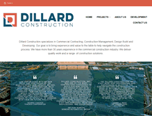 Tablet Screenshot of dillardconstruction.com